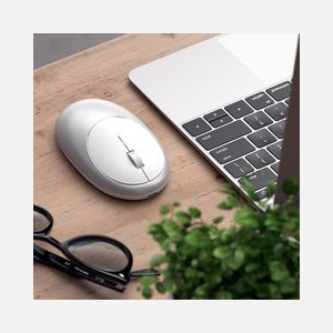 Satechi M1 Souris Bluetooth Optique Ambidextre, 3 Boutons, Aluminium Argent, Portée 9.75m, Bluetooth 4.0, Compatible Windows/macOS/ChromeOS - Miniature 5