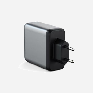 Satechi ST-UC100WSM-EU Chargeur Secteur 100W USB-C Power Delivery (PD) pour Ordinateur Portable/Smartphone, Charge Rapide, Type C, Dimensions 60.2x30.5x69.8mm, Certifié CE - Miniature 1