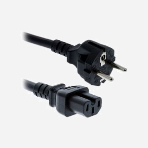 Cisco CAB-TA-EU= Câble d'Alimentation Noir 2.5m, Connecteur CEE7/7 Mâle, Coupleur C15 Femelle, Compatible Cisco Catalyst 3850 - Miniature 1
