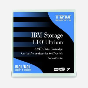 IBM LTO Ultrium 7 - Cartouche de Données 6 To Natif / 15 To Compressé - Bande 960m, 5.6µm - Noir/Bleu - Référence IBTU6000R - Miniature 1