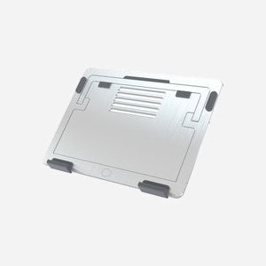 Cooler Master ErgoStand Air Argent - Support Notebook 10"-15.6" Aluminium/Caoutchouc - 5 Niveaux Hauteur - Charge Max 20kg - Pliable 215x298x17mm - Miniature 1