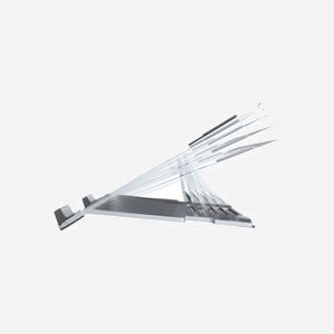 Cooler Master ErgoStand Air Argent - Support Notebook 10"-15.6" Aluminium/Caoutchouc - 5 Niveaux Hauteur - Charge Max 20kg - Pliable 215x298x17mm - Miniature 3