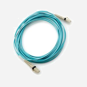Câble Fibre Optique HPE LC/LC Multimode OM3 5m, 2 Fibres, 50/125µm, 8Gbps, Full Duplex, Bleu, Réf: AJ836A - Miniature 1