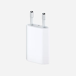 Adaptateur secteur Apple MD813ZM/A 5W USB pour iPhone et iPod, connecteur européen, alimentation intérieure, blanc