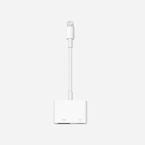 Adaptateur Apple Lightning AV Numérique MD826ZM/A Blanc, HDMI jusqu'à 1080p, pour iPhone 5, iPod touch 5, iPad 4, iPad mini. Connecteur Lightning.