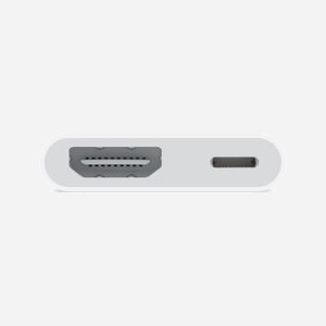 Adaptateur Apple Lightning AV Numérique MD826ZM/A Blanc, HDMI jusqu'à 1080p, pour iPhone 5, iPod touch 5, iPad 4, iPad mini. Connecteur Lightning. - Miniature 2