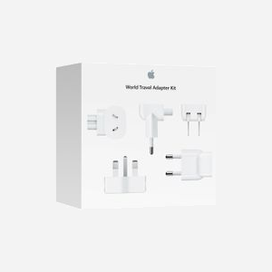 Apple Kit de Voyage International MD837ZM/A - Adaptateurs Secteur pour iPod, iPhone, iPad, MacBook, MacBook Pro, MacBook Air - Blanc