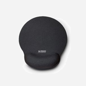 Tapis de souris ergonomique Urban Factory SOFTEE Noir 250x220mm avec repose-poignet en gel, surface néoprène, base antidérapante, 20g. Réf: TSE15UF - Miniature 1