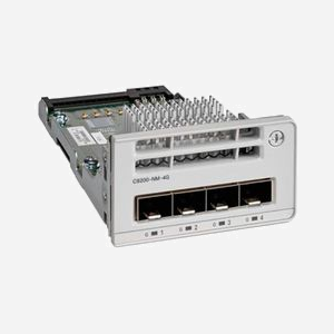 Cisco C9200-NM-4G= Module d'Extension Réseau 4 Ports Gigabit Ethernet RJ-45, Code SH: 85176990, Interface Gigabit Ethernet, Transfert 1000 Mbit/s