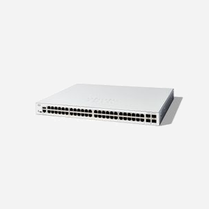 Cisco C1300-48T-4G Commutateur Géré L2/L3 Gigabit Ethernet 48 ports RJ-45 + 4 SFP, QoS, CLI, VLAN, ACL, SSH/SSL, Mémoire 1024Mo - Miniature 1