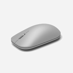 Souris Microsoft Surface WS3-00002 Bluetooth 4.1 BLE, 3 boutons, ambidextre, gris, 2.4GHz, 2xAAA, Windows/Mac/Android, 64.2x115.2x33.8mm, 90.9g - Miniature 1