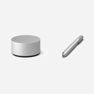 Microsoft Surface Dial Bluetooth Aluminium 2WS-00002, compatible Windows 10, 59x59x30mm, 145g, connectivité Bluetooth, alimentation AAA Alcaline - Miniature 2