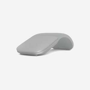 Microsoft Surface Arc Mouse CZV-00002 Gris - Souris Bluetooth Ambidextre Voyage - Boutons poussoirs, Scroll Tactile, 2.4 GHz, Portée 10m, Piles AAA