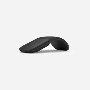 Microsoft Surface Arc Mouse Bluetooth 5.0 BlueTrack 1800 DPI Noir Ambidextre 2 Boutons Piles AAA Compatible Windows