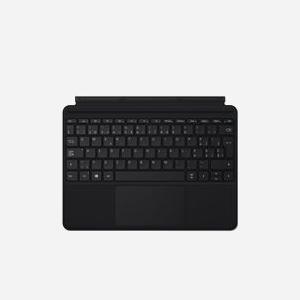 Microsoft Surface Go Type Cover KCN-00030 QWERTZ Suisse, Trackpad, Compatibilité Go 1/2, Noir Alcantara, Cover Port, Rétroéclairage, 248x190x4.6mm, 245g