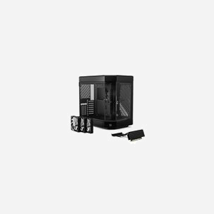 HYTE Y60 Midi Tower Noir - Boîtier PC ATX/EATX/ITX/micro ATX, 2x3.5", 4x2.5", USB 3.2 Gen 1/Gen 2, Vent. 120mm arrière + 2x120mm inférieur - Miniature 2