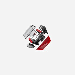 HYTE Y60 Midi Tower PC Noir/Rouge (CS-HYTE-Y60-BR): ATX/EATX/ITX/micro ATX, 2x3.5", 4x2.5", Vent. arrière 120mm, USB 3.2 Gen 1/Gen 2, Filtre anti-poussière - Miniature 3