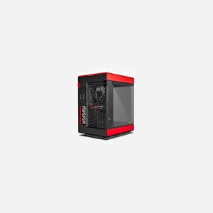 HYTE Y60 Midi Tower PC Noir/Rouge (CS-HYTE-Y60-BR): ATX/EATX/ITX/micro ATX, 2x3.5", 4x2.5", Vent. arrière 120mm, USB 3.2 Gen 1/Gen 2, Filtre anti-poussière - Miniature 4