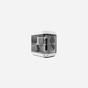 HYTE Y60 Blanc - Boîtier PC Midi Tower ATX/EATX/mATX/ITX, Acier/Verre Trempé, 2x3.5", 4x2.5", USB 3.2 Gen 1/Gen 2, Ventilation 120mm, Refroidissement Liquide 120/280/360mm - Miniature 1