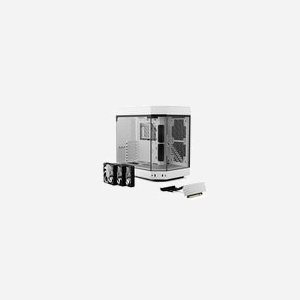 HYTE Y60 Blanc - Boîtier PC Midi Tower ATX/EATX/mATX/ITX, Acier/Verre Trempé, 2x3.5", 4x2.5", USB 3.2 Gen 1/Gen 2, Ventilation 120mm, Refroidissement Liquide 120/280/360mm - Miniature 2