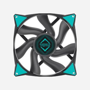 Iceberg Thermal IceGALE 14cm : Ventilateur Noir pour Boitier PC, 500-1600 RPM, 96 CFM, 2.65 mmH2O, Roulement FDB, PWM 4-Pin, 12V, 140x140x25mm - Miniature 1