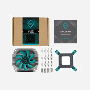 Iceberg Thermal IceFLOE T65 Refroidisseur CPU 8cm, Acier Inox, 1000-3000 RPM, 37.6 CFM, TDP 65W, Sockets Intel/AMD, 3 Caloducs 6mm - Miniature 5
