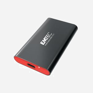Emtec X210 Elite SSD Externe 128 Go USB Type-C 3.2 Gen 2 Boîtier Aluminium, Résistant Chocs/Vibrations, Compatible Windows/macOS/Linux - Miniature 1