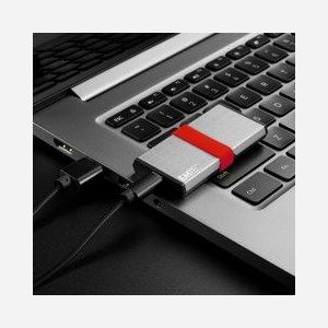 Emtec X205 Mini SSD 256 Go USB Type-C USB 3.2 Gen 2x2 Argent - Lecture 1100 Mo/s, Boîtier Aluminium, Compatible Windows/macOS/Android/iOS - Miniature 3