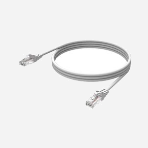 Vision TC-3MCAT6 Câble Réseau Cat6 U/UTP (UTP) 3m Blanc, Connecteurs RJ-45 Plaqué Or, 250MHz, AWG24, Diamètre 6.2mm