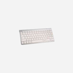 T'nB KBBTPC1 Clavier Bluetooth Compact 78 touches Aluminium Blanc Compatible PC Tablette et Appareils Bluetooth Indicateur Batterie - Miniature 2