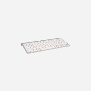 T'nB KBBTPC1 Clavier Bluetooth Compact 78 touches Aluminium Blanc Compatible PC Tablette et Appareils Bluetooth Indicateur Batterie - Miniature 3