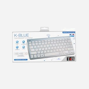 T'nB KBBTPC1 Clavier Bluetooth Compact 78 touches Aluminium Blanc Compatible PC Tablette et Appareils Bluetooth Indicateur Batterie - Miniature 4