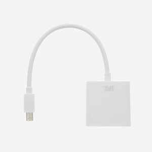 T'nB MIDPVGA Adaptateur Vidéo Mini DisplayPort vers VGA (D-Sub) Mâle/Femelle Blanc - Résolution jusqu'à 1080p - Connectique VGA standard pour écrans et projecteurs - Miniature 1