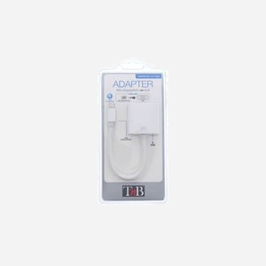 T'nB MIDPVGA Adaptateur Vidéo Mini DisplayPort vers VGA (D-Sub) Mâle/Femelle Blanc - Résolution jusqu'à 1080p - Connectique VGA standard pour écrans et projecteurs - Miniature 2