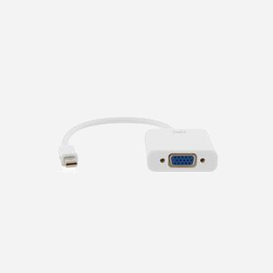 T'nB MIDPVGA Adaptateur Vidéo Mini DisplayPort vers VGA (D-Sub) Mâle/Femelle Blanc - Résolution jusqu'à 1080p - Connectique VGA standard pour écrans et projecteurs - Miniature 3