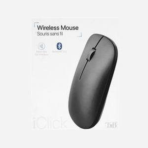 T'nB Souris MWMAC Graphite Ambidextre, Double Connectivité RF Sans Fil & Bluetooth 4.2, 1600 DPI, 3 Boutons, Compatible Windows/macOS/Android/iOS - Miniature 5