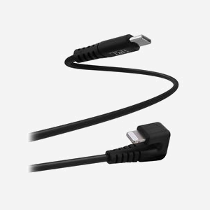 Câble T'nB CBLTCG2BK 1m Noir - Connecteurs Lightning vers USB-C Mâle, Contacts plaqués or, Compatible iPhone/iPad