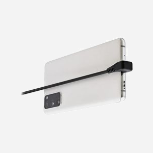 Câble T'nB CBLTCG2BK 1m Noir - Connecteurs Lightning vers USB-C Mâle, Contacts plaqués or, Compatible iPhone/iPad - Miniature 3