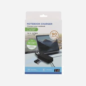 T'nB CHNBDAC Chargeur Secteur 90W pour Ordinateur Portable - 100-240V, Sortie 19.5V 4.74A - Noir - Compatibilité Ordinateur Portable - Miniature 3