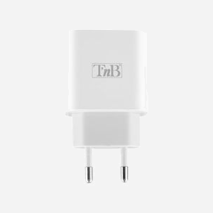 Chargeur Secteur Universel T'nB CHPD20W2 Blanc, Alimentation 100-240V, Sortie 5-12V/3A, Power Delivery 20W, Usage Intérieur, 1 Port, 52g - Miniature 2