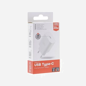 Chargeur Secteur Universel T'nB CHPD20W2 Blanc, Alimentation 100-240V, Sortie 5-12V/3A, Power Delivery 20W, Usage Intérieur, 1 Port, 52g - Miniature 5