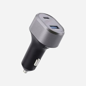 T'nB CACPOWER Chargeur Allume-cigare Universel Noir/Gris - USB-A 2.0 + USB-C (65W Power Delivery) Quick Charge 3.0 - Puissance Totale 83W - Miniature 4