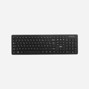 Clavier T'nB KBHUB USB Noir - Taille Réelle 100%, Hub USB 2.0 (x3), Connectivité Filaire USB Type-A, Compatible Windows/Linux, 435x30x130mm - Miniature 2