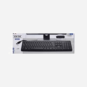 Clavier T'nB KBHUB USB Noir - Taille Réelle 100%, Hub USB 2.0 (x3), Connectivité Filaire USB Type-A, Compatible Windows/Linux, 435x30x130mm - Miniature 5