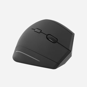 T'nB MWERGOVBT Souris Verticale Droitier Bluetooth+USB-A 1600 DPI 6 Boutons Programmables, Roue de Défilement, Noir, Alimentation Piles AA - Miniature 2