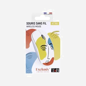 T'nB MWXART3 Souris Ambidextre Bluetooth, 1600 DPI, 3 Boutons Tactiles Programmables, Roulette, USB Type-A, Piles AA Incluses, Multi-couleur - Miniature 4