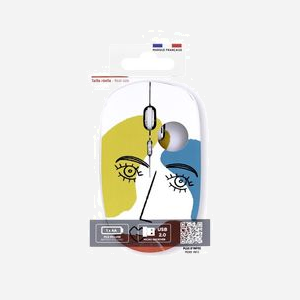 T'nB MWXART3 Souris Ambidextre Bluetooth, 1600 DPI, 3 Boutons Tactiles Programmables, Roulette, USB Type-A, Piles AA Incluses, Multi-couleur - Miniature 5