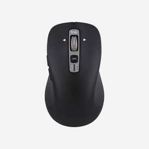 Souris Bluetooth T'nB MWINFINITE Droitier 3200 DPI 6 Boutons Programmables, Molette, Récepteur USB Type-A, Noir