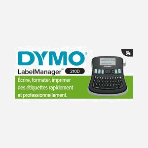 DYMO LabelManager 210D - Étiqueteuse de Bureau - Transfert Thermique 180x180 DPI - 12 mm/sec - Bandes D1 6/9/12mm - Clavier QWERTZ - Mémoire 9 Étiquettes - Miniature 4