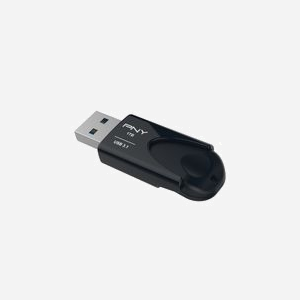 PNY Attaché 4 - Lecteur Flash USB 1To USB Type-A 3.2 Gen 1, Vitesse Lecture 80Mo/s, Vitesse Ecriture 20Mo/s, Format Slide, Noir - FD1TBATT431KK-EF - Miniature 3